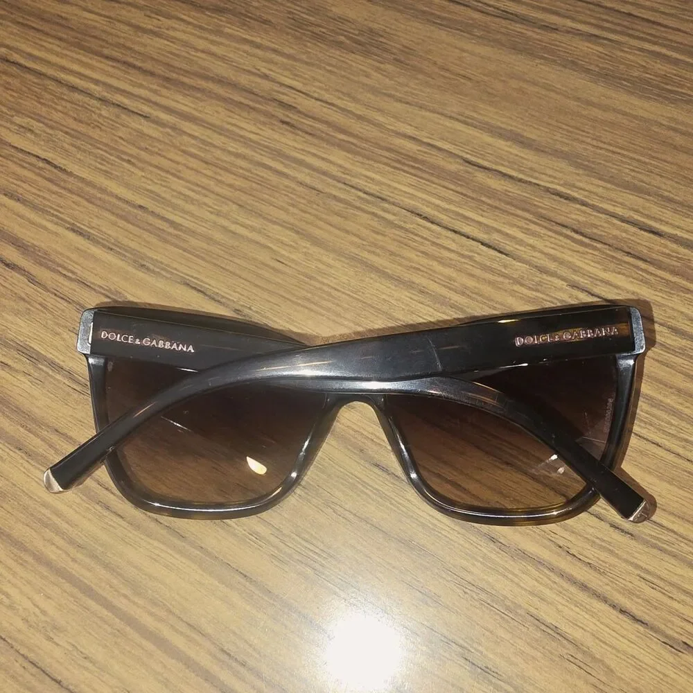 DOLCE & GABBANA DG4114 Y2K 59□15 140 Brown/Gold Summer Vacation Logo Sunglasses
